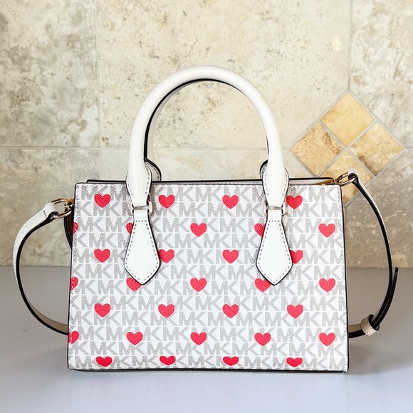 Michael Kors Sheila SM Shoulder Bag + Wallet MK Light Cream ❤️ - Picture 2 of 16